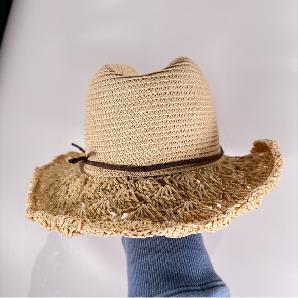 San Diego Hat Company Tan Woven Hat with Brown Band - Picture 4 of 10